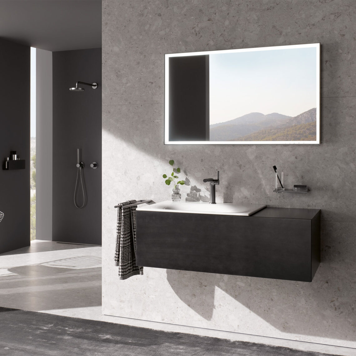 Keuco Edition 11 Black Concept Vanity Unit Kallums Bathrooms