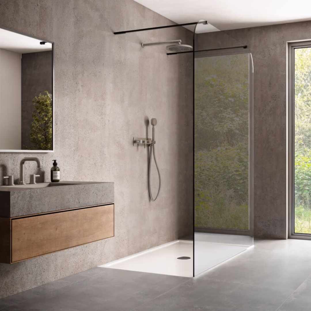 EauZone Dome Twin Entrance Wet Room Panel
