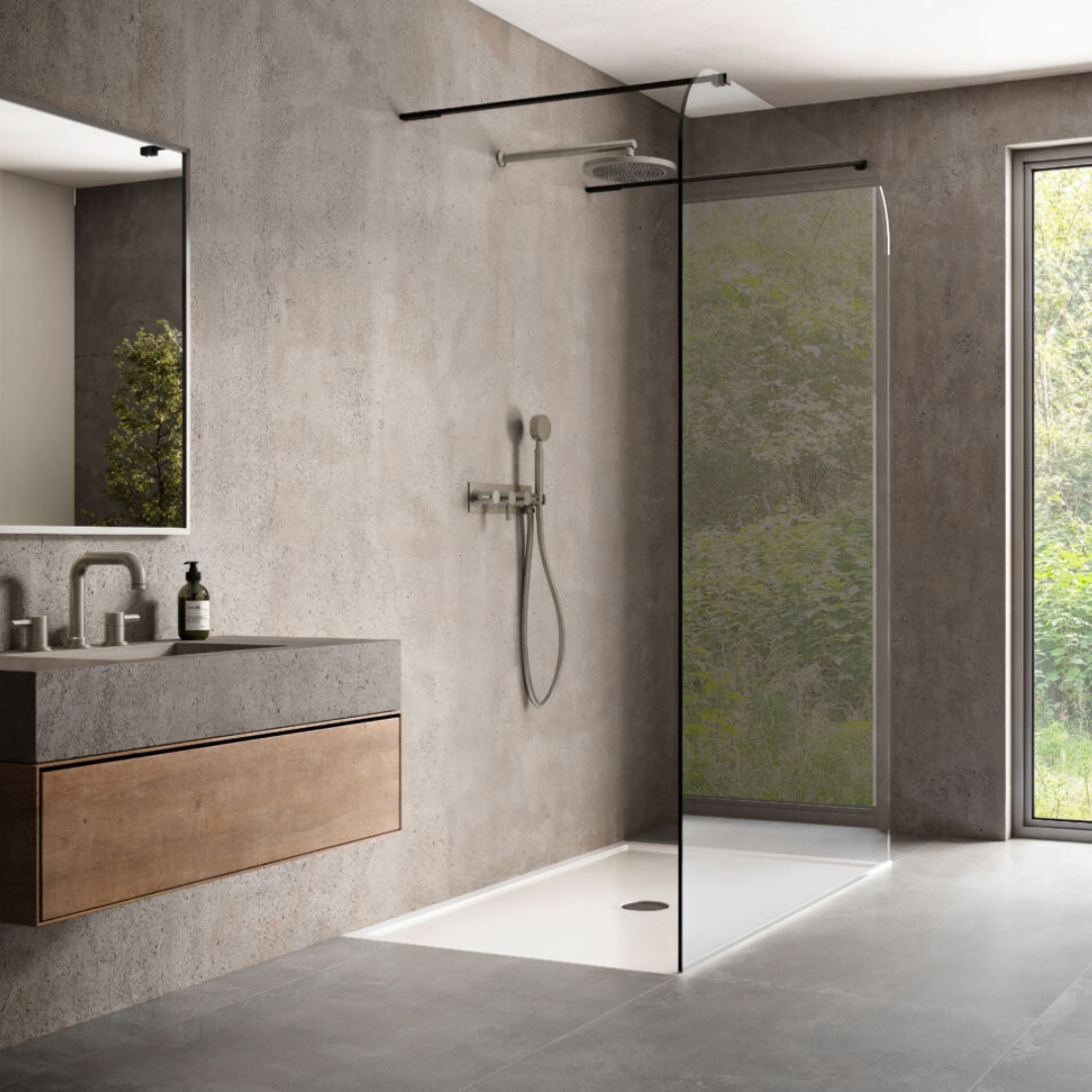 EauZone Dome Twin Entrance Wet Room Panel