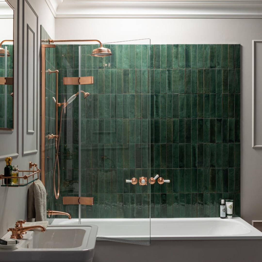 EauZone Two Panel Bath Screen