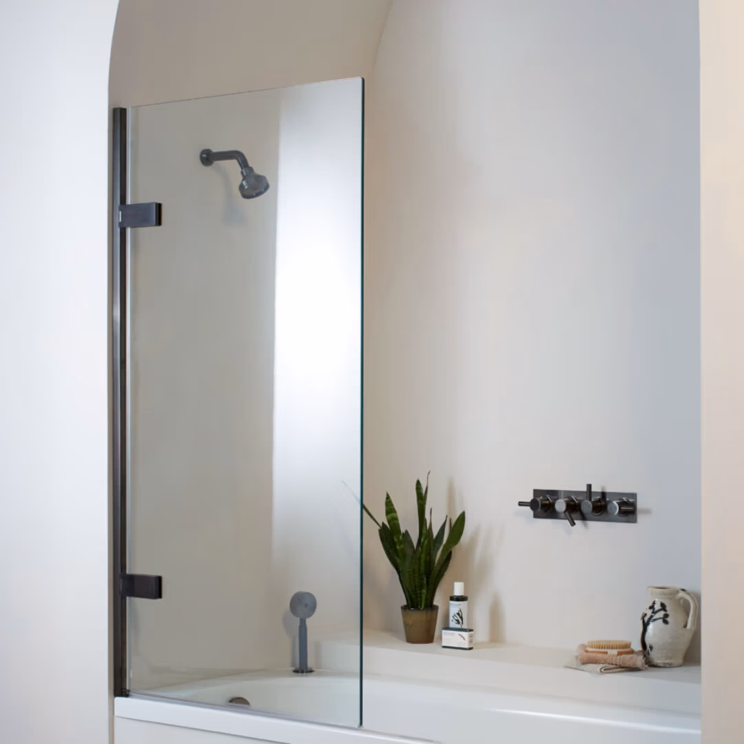 EauZone Wall Hinged Bath Screen