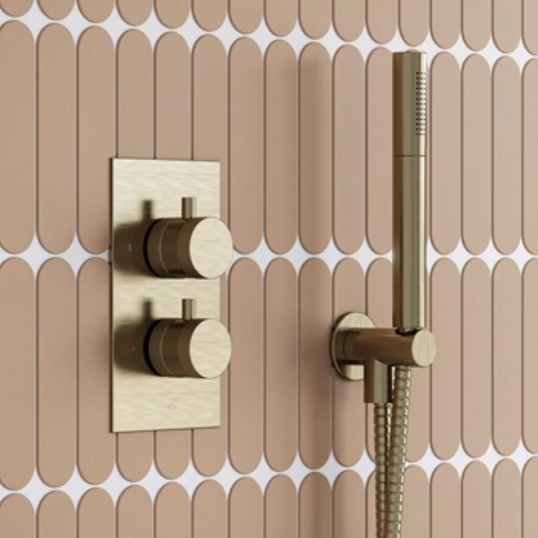 Core Concealed Thermostatic Valve, Fixed Head & Shower Handset Kit - Image 3
