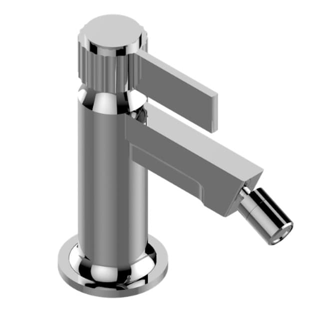 Single lever bidet mixer tap with modern chrome finish for bathroom use.