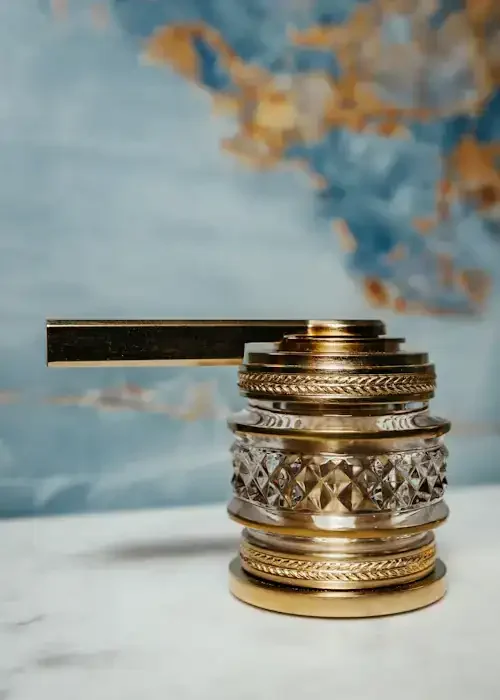 Vintage coin stack with ruler, representing savings and financial planning.