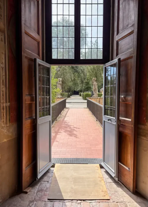 Entrance to the Catalano factory grounds in Italy, Kallums Bathrooms